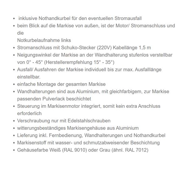 Markisen Kaufen bei 88142 Wasserburg (Bodensee)